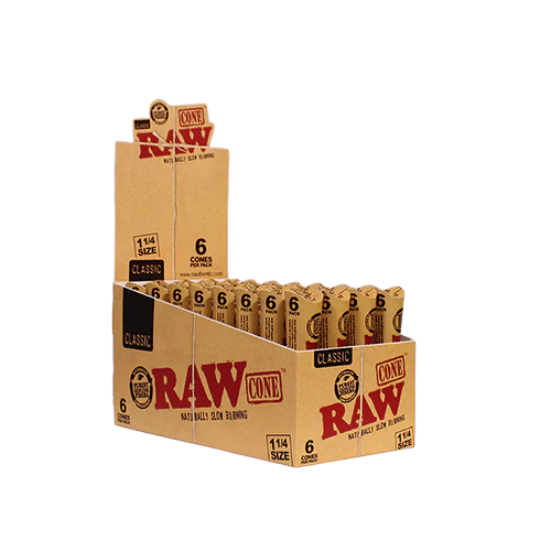 RAW - 1 1/4 Classic Pre-Roll Cone (6ct)
